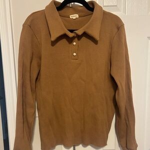 Donni Waffle Knit Pearl Pullover